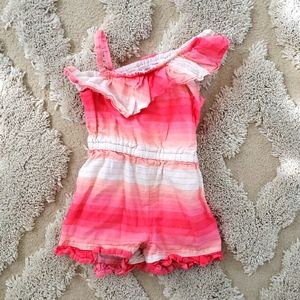 Janie and Jack Pink Romper, Size 18 to 24 months